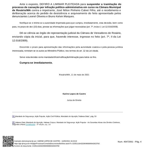 Justiça Suspende Tramitação Do Processo De Cassação Do Prefeito De