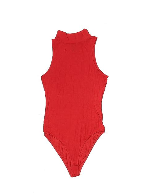 Wild Fable Solid Red Bodysuit Size M 40 Off ThredUp