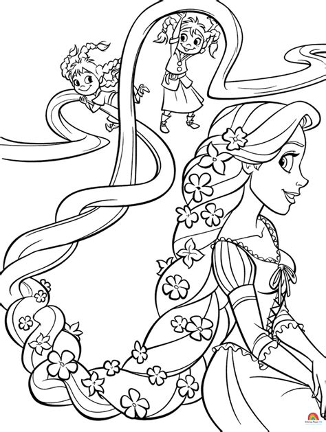 Coloring Pages Of Rapunzel - 9