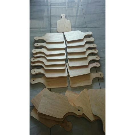 Jual Talenan Kayu Pinus 34x18cm MURAH TEBAL Wooden Cutting Board