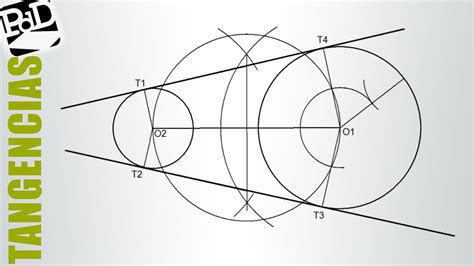 Trazar Las Rectas Tangentes Exteriores A Dos Circunferencias