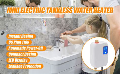 Electric Water Heater V Small Instant Hot Water Heater Under Sink Plug In Tankless Water