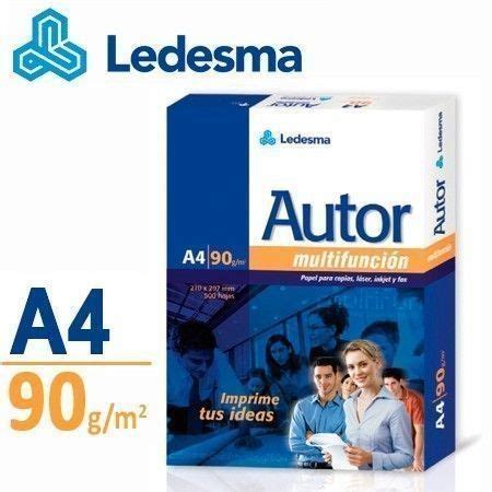 Resma Ledesma Autor A4 Multifuncion De 90 Grs