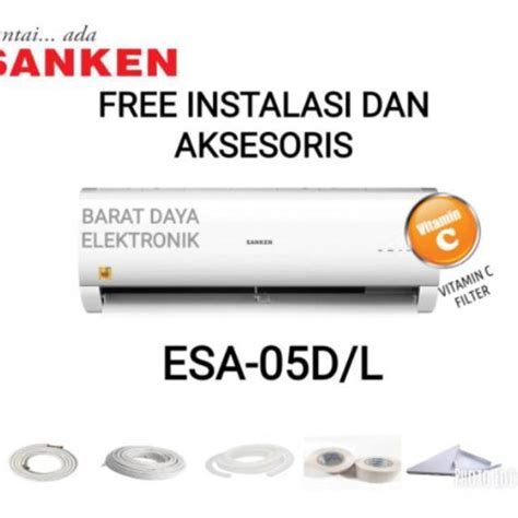 Jual AC Sanken ESA 05D L Air Conditioner With Vitamin C Germicidal