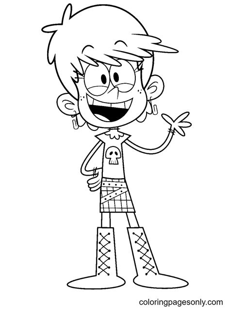 Lana Loud House Coloring Page Images