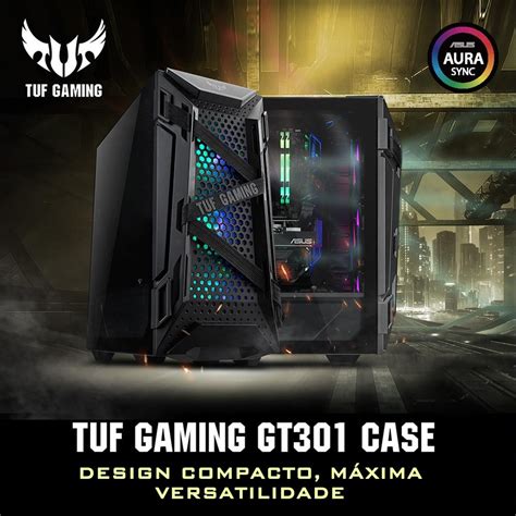 Gabinete Gamer Asus Tuf Gaming Gt Mid Tower Aura Rgb Fan