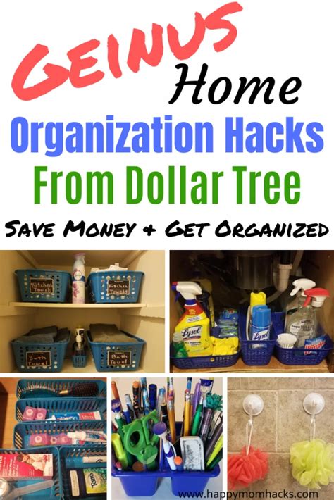 19 Genius Dollar Tree Diy Organization Hacks Happy Mom Hacks