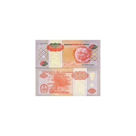 Billets Banque Angola Pk N 138 50000 Kwanzas