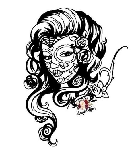 Collection 103 Pictures Female Sugar Skull Svg Free Completed