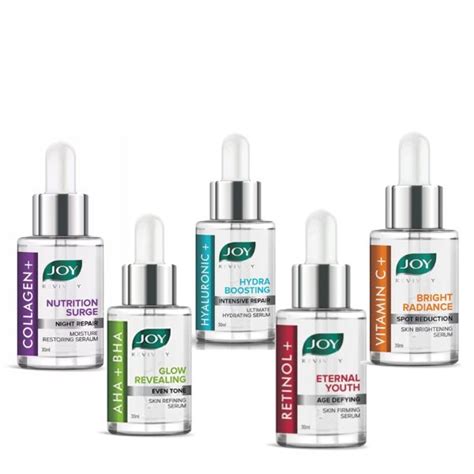 JOY Serums 5 Pack Retinol Collagen Hyaluronic Acid Vitamin C