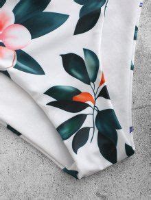 ZAFUL Tropical Leaf Print Bikini Bottom In DEEP GREEN ZAFUL