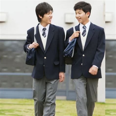 New Mens Blazer Jacket British Style Japanese Korean School Uniform ...