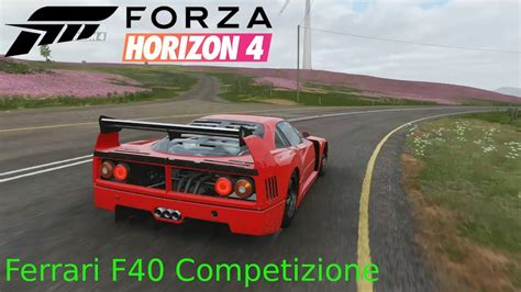 Große Tour Im Ferrari F40 Competizione Forza Horizon 4 Ep4 Youtube