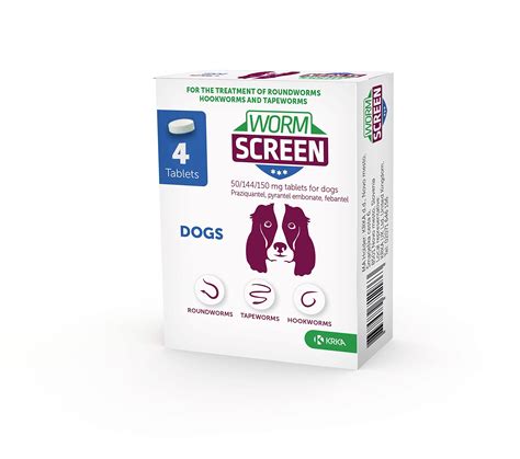 WORM SCREEN Dog (4 tablets): Dog Worming Tablets - Veterinary Licensed ...