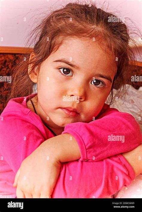 Portrait Of Cute Girl Stock Photo Alamy