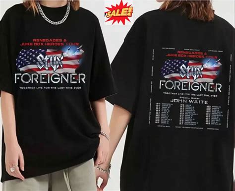 Styx Band Concert Shirt Styx And Foreigner Summer Tour