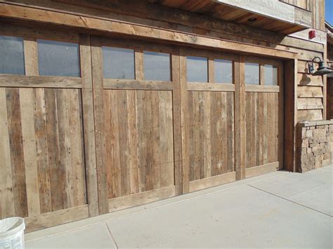 Rustic Wood Hubs Barnboard Create These Garage Doors Wood Doors