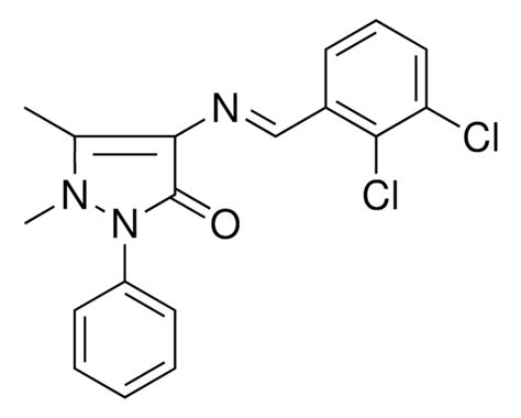 4 2 3 DICHLORO BENZYLIDENE AMINO 1 5 DIMETHYL 2 PH 1 2 DIHYDRO