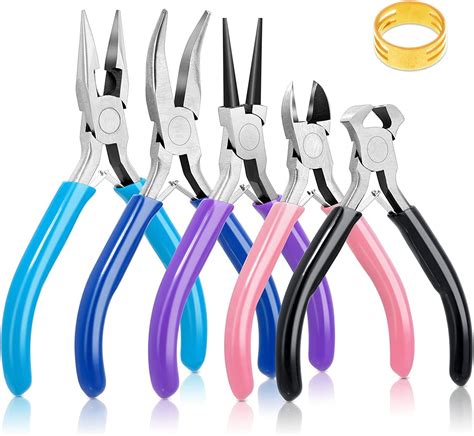 Amazon.com: 5 Packs Jewelry Pliers Set, Jewelry Making Tools with ...