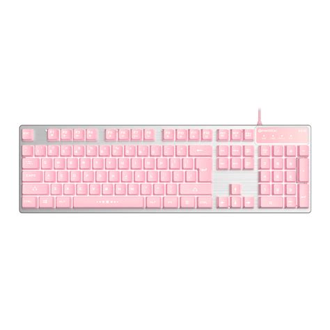 Fantech K613l Sakura Pink Keyboard With Customizable Light Effects