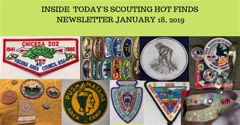 Scout Patch Collectors Friday Scouting Hot Finds Newsletter January
