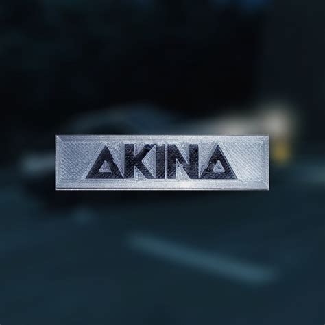 STL file AKINA Speed Stars - Car Emblem・3D print object to download・Cults