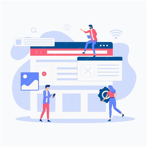 Premium Vector | Website setup illustration concept.