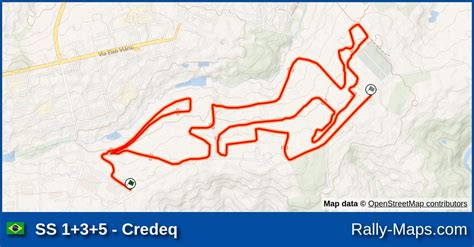 SS 1 3 5 Credeq stage map Rally internacional de Goiás 2023 BRR