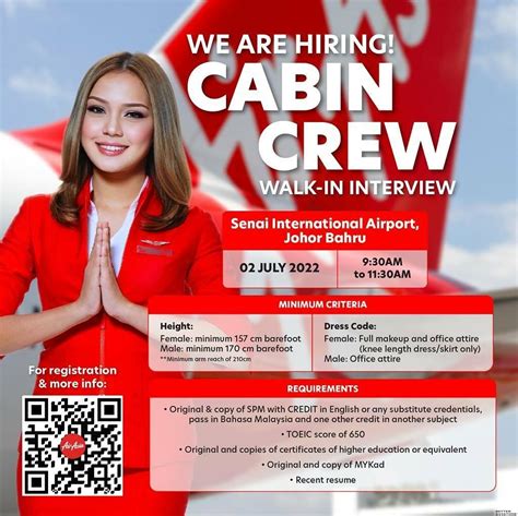 Airasia Cabin Crew Walk In Interview Johor Bahru July 2022 Better Aviation