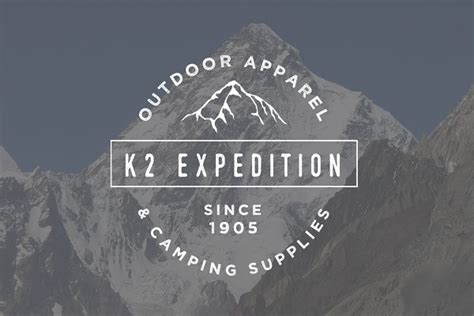 K2 Mountain Logo Template | Creative Illustrator Templates ~ Creative ...