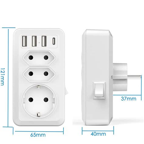 Adaptor Priza Vaxiuja Prize Xusb Type C A Alb Emag Ro