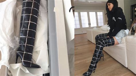 Kylie Jenner Ready For Fall With Thigh High Boots - YouTube