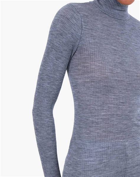 Damen Rollkragenpullover Wolle Und Seide Maisoncashmere