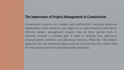 PPT Effective Project Management Strategies For Builders PowerPoint