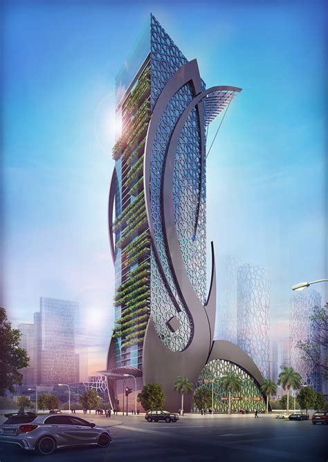 residential buildings high art futuristic architecture skyscraper