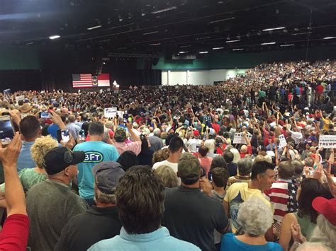 Heres A Photo Of The Crowd At Donald Trumps Rally In Greensboro Nc