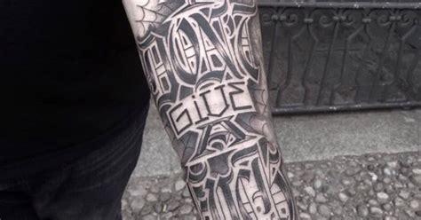 Freehand Lettering Tattoo Saying I Don T Give A Fuck