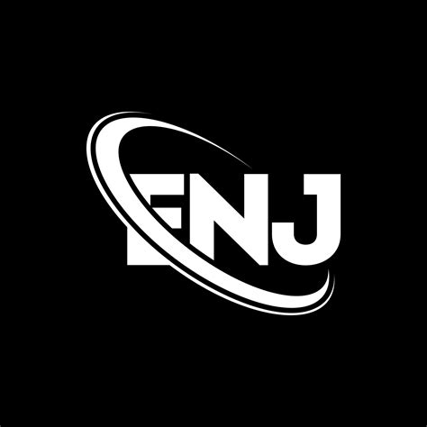 logotipo de enj. carta enj. diseño del logotipo de la letra enj