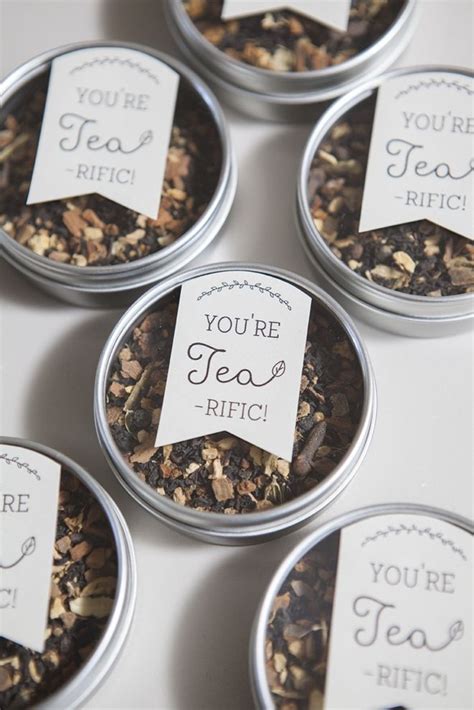 DIY Tea Tin Wedding Favors Simply Sweet Idea Just Fill The Tin With