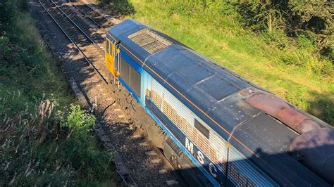 GBRf 66709 Sorrento Struggles To Depart Denton On A Rescue Mission