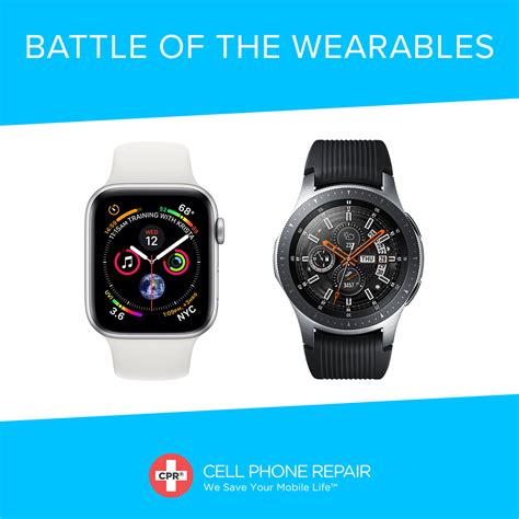 The Samsung Galaxy Watch vs. Apple Watch Series 4 | CellPhoneRepair.com | Apple watch, Latest ...