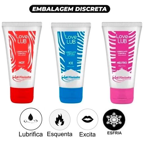 Gel Love Lub Lubrificante Intimo Vaginal Ou Anal Efeito Hot Ice E
