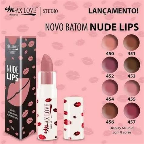 Batom Cremoso Nude Lips Hidratante Bala Max Love Shopee Brasil