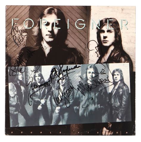 Lot Detail Foreigner Band Signed Double Vision” Album