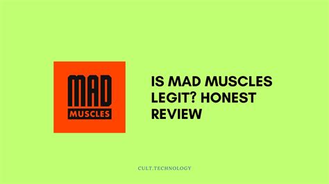 Is Mad Muscles Legit Honest Review Cost Plans Cult Technology