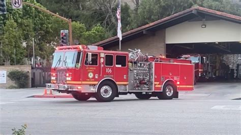 LACoFD Engine 106 Responding YouTube