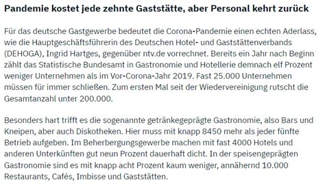 Muh on Twitter Jede zehnte Gaststätte hat wegen Corona Maßnahmen für