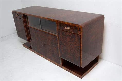 Art Deco Walnuss Furnier Sideboard 1930er Bei Pamono Kaufen