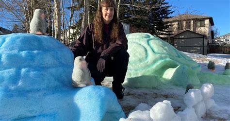 Calgary woman boosts spirits with ‘heartwarming’ snow sculptures ...