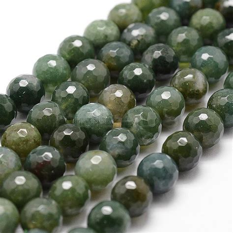 Wholesale Natural Moss Agate Beads Strands KBeads